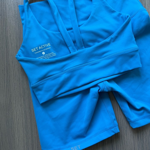 SET Active Shorts Set Active Luxform Bike Short Scoop Y Bra Set